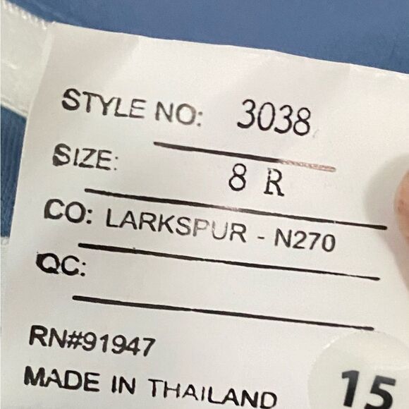 Norstrom Dessy Size 8  12  Collections 3038 Long Dress Larkspur Blue - Picture 8 of 15